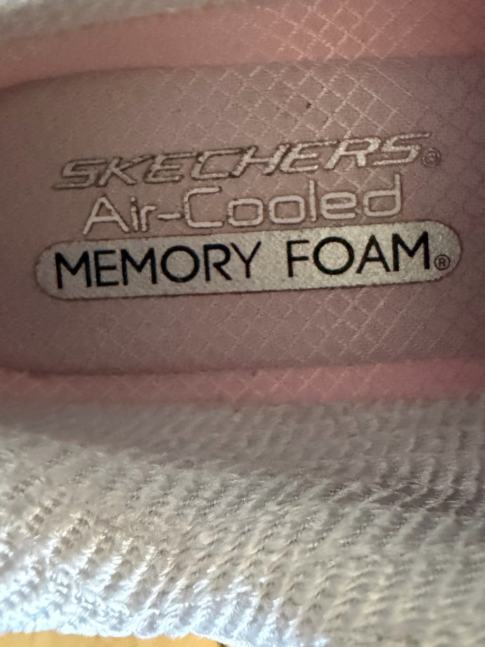 Skechers Women's Light Pink Floral Embroidered Memory Foam Sneaker - Picture 7 of 10